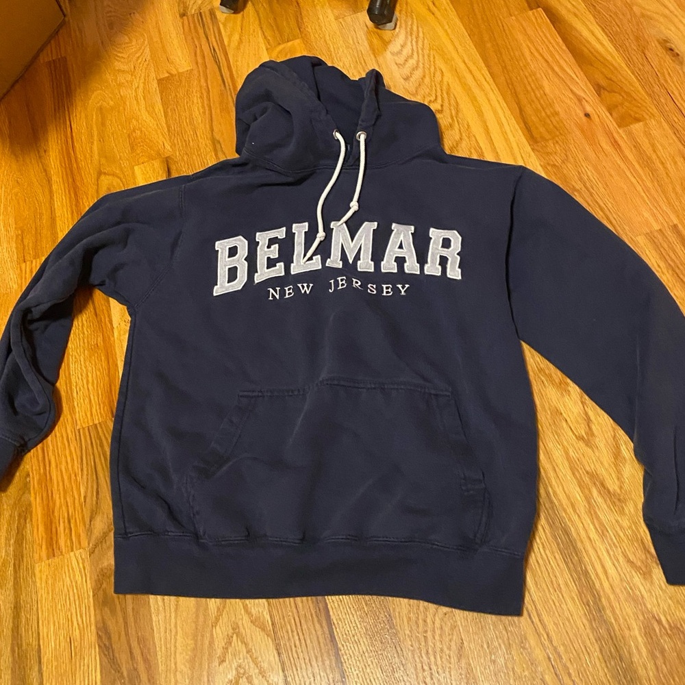 Belmar New Jersey Navy Pullover Hoodie